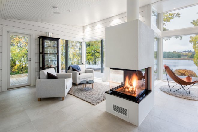 Log Villa on the Coast, Log Villa on the Coast by Pluspuu, Kustavi by Pluspuu, Kustavi 125 by Pluspuu, Log villa by Pluspuu, Finnish log cabins, contemporary log cabins, Ollikaisen Hirsirakenne Oy, Turku log cabins, contemporary geothermal cabins,