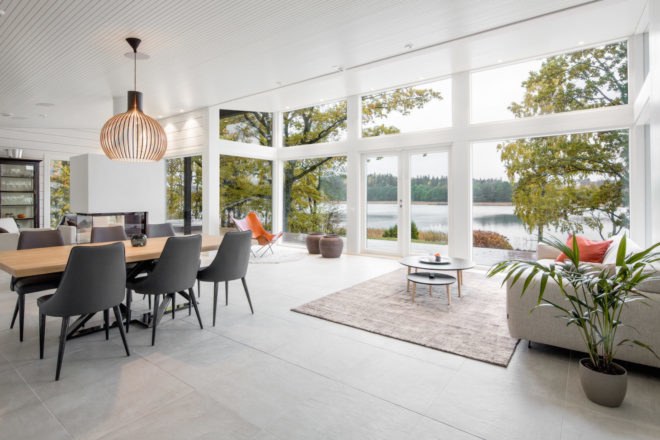 Log Villa on the Coast, Log Villa on the Coast by Pluspuu, Kustavi by Pluspuu, Kustavi 125 by Pluspuu, Log villa by Pluspuu, Finnish log cabins, contemporary log cabins, Ollikaisen Hirsirakenne Oy, Turku log cabins, contemporary geothermal cabins,