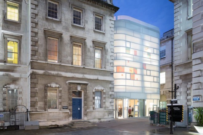 Maggie’s Center by Steven Holl Architects, Maggie’s Center London, Maggie’s Centers UK, Maggie’s Center St Barts, Maggie’s Center St Bartholomew Hospital, medieval-inspired modern architecture, cancer center London,