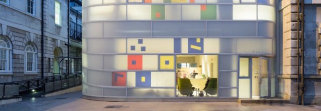 Maggie’s Center by Steven Holl Architects, Maggie’s Center London, Maggie’s Centers UK, Maggie’s Center St Barts, Maggie’s Center St Bartholomew Hospital, medieval-inspired modern architecture, cancer center London,