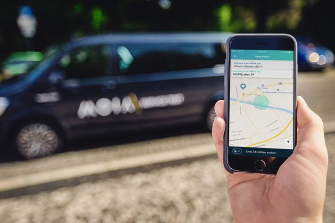 Moia, Volkswagen, Germany, rideshare, ridesharing, app, apps