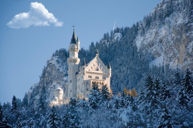 Neuschwanstein Castle winter, Neuschwanstein Castle landscape, Neuschwanstein Castle Bavaria, castle Germany winter