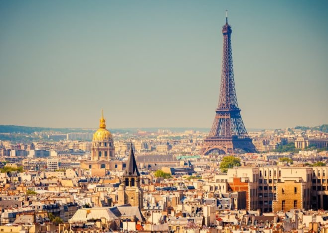 Paris skyline, Paris landscape, Paris photograph, Paris cityscape