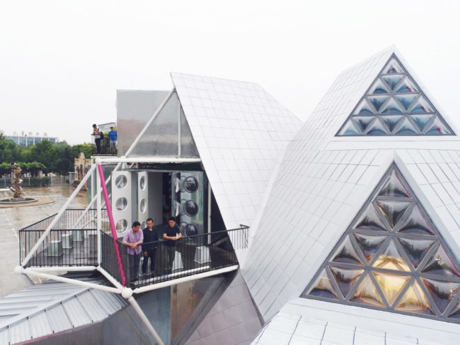 People's Architecture Office, The People's Station, cultural centers, Chinese architecture, detachable architecture, flexible architecture, flexible design, detachable buildings, prefabricated buildings, green design, mobile architecture, architecture by bicycle, traveling buildings, cultural satellites, museum design, cultural center designs, cultural centers china
