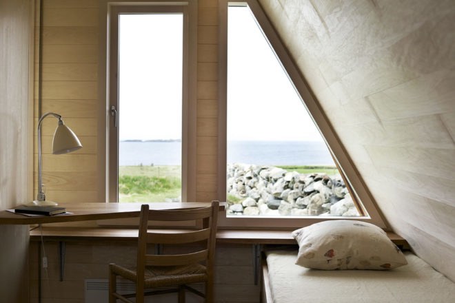 Selestranda House, green renovation, cottage, Norway, bark arkitekter, pitched roof, open-plan layout, green architecture, panoramic views, drystone walls, gable-roof, gable