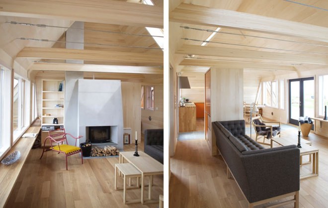 Selestranda House, green renovation, cottage, Norway, bark arkitekter, pitched roof, open-plan layout, green architecture, panoramic views, drystone walls, gable-roof, gable