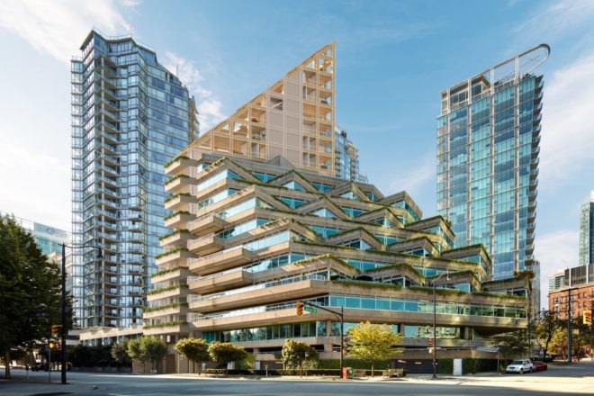 Terrace House by Shigeru Ban, Terrace House Cornelia Oberlander, Shigeru Ban Vancouver, Terrace House residences, Terrace House by PortLiving, Terrace House Vancouver, smart home terrace house, world’s tallest hybrid timber building, hybrid timber skyscraper