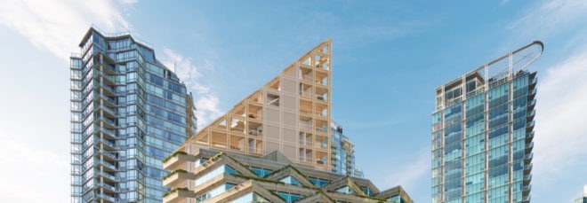 Terrace House by Shigeru Ban, Terrace House Cornelia Oberlander, Shigeru Ban Vancouver, Terrace House residences, Terrace House by PortLiving, Terrace House Vancouver, smart home terrace house, world’s tallest hybrid timber building, hybrid timber skyscraper