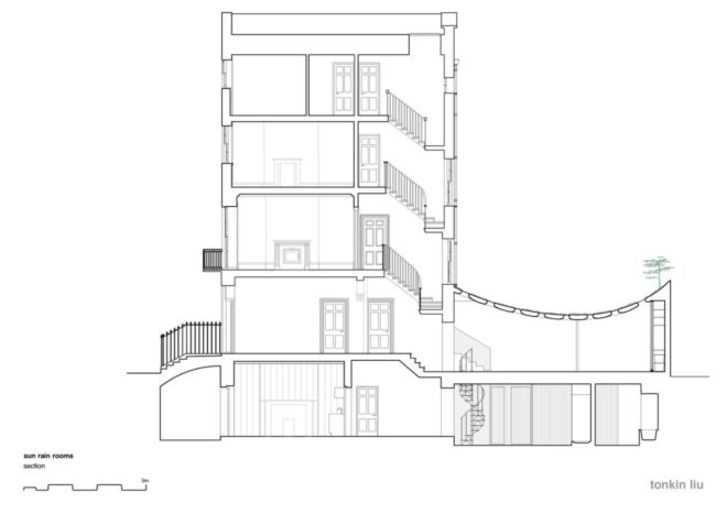 Tonkin Liu Architects, Sun rain room, home extensions, home design, sun rooms, home additions, London architecture, urban design, green roof, garden room, reflecting pool, home architecture, rain collection systems, rainwater use, greywater systems, green roof designs,