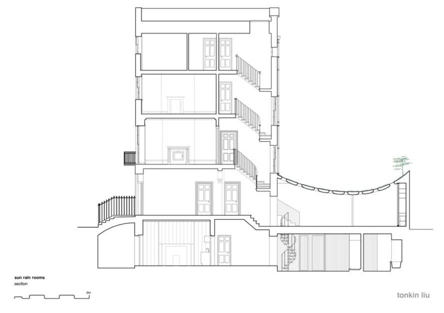 Tonkin Liu Architects, Sun rain room, home extensions, home design, sun rooms, home additions, London architecture, urban design, green roof, garden room, reflecting pool, home architecture, rain collection systems, rainwater use, greywater systems, green roof designs,