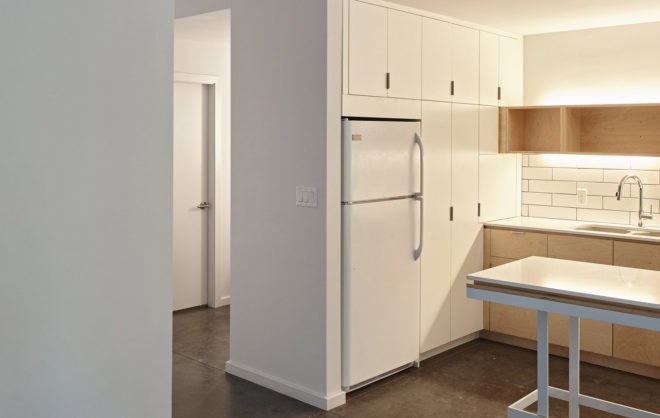 Affordable housing, duplex in Kansas City, Design+Make Studio, El Dorado Inc., Studio Build, low-income housing, Kansas City, Kansas State University, open-plan layout, green architecture, natural light