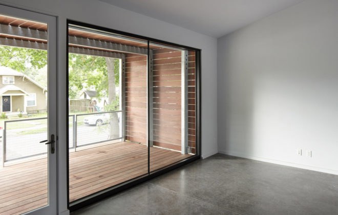 Affordable housing, duplex in Kansas City, Design+Make Studio, El Dorado Inc., Studio Build, low-income housing, Kansas City, Kansas State University, open-plan layout, green architecture, natural light