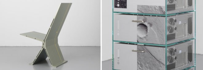 Studio Formafantasma, Ore Streams, e-waste, w-waste furniture, dead-stock, recycled materials, recycled ewaste, recycled furniture, furniture made from e-waste, office furniture design, repurposed ewaste, repurposed electronics, landfills, green design, green furniture