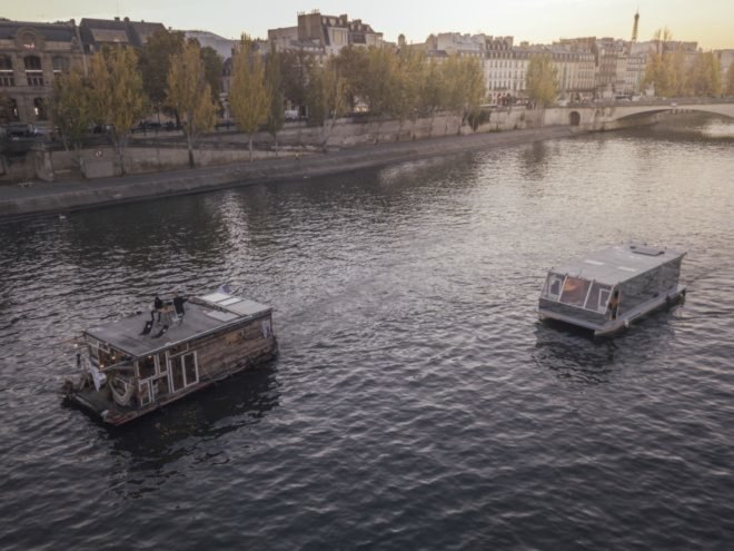 2BOATS, Claudius Schulze, Maciej Markowicz, 2BOATS, camera obscura boat, photography boats, floating barges, home made boats, floating photography studio, floating homes, floating studios, art, photography, Übermut Project, floating artwork, floating workshops, photography workshops, floating photography lab,
