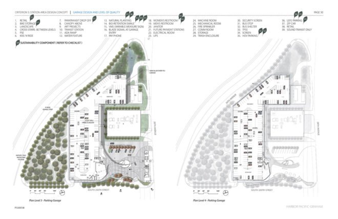 Angle Lake Transit Station and Plaza, Seattle-Tacoma International Airport, Brooks + Scarpa, William Forsythe, airport, undulating façade, aluminium facade, aluminium, transparent façade, green architecture