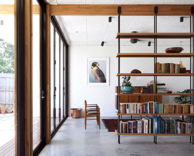 Ballantyne Street by Foomann Architects, ArchiTeam sustainability award, eco-certified materials used in Australia, exposed laminated lumber veneer frame, composite LVL, sustainable forever home, renovation and expansion resident projects in Melbourne, Ballantyne Street residences,