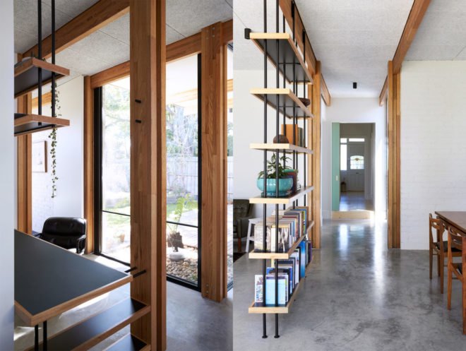 Ballantyne Street by Foomann Architects, ArchiTeam sustainability award, eco-certified materials used in Australia, exposed laminated lumber veneer frame, composite LVL, sustainable forever home, renovation and expansion resident projects in Melbourne, Ballantyne Street residences,