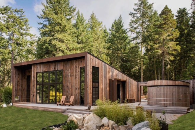 Barn Gallery by INCLINEDESIGN, Barn Gallery Lopez Island, Barn Gallery guesthouse, Lopez Island art gallery, Lopez Island guesthouse, Lopez Island holiday home, INCLINEDESIGN green architecture, eco-friendly summer cabin, reclaimed timber cabin, rainwater harvesting Lopez Island