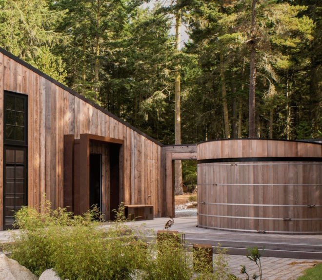Barn Gallery by INCLINEDESIGN, Barn Gallery Lopez Island, Barn Gallery guesthouse, Lopez Island art gallery, Lopez Island guesthouse, Lopez Island holiday home, INCLINEDESIGN green architecture, eco-friendly summer cabin, reclaimed timber cabin, rainwater harvesting Lopez Island