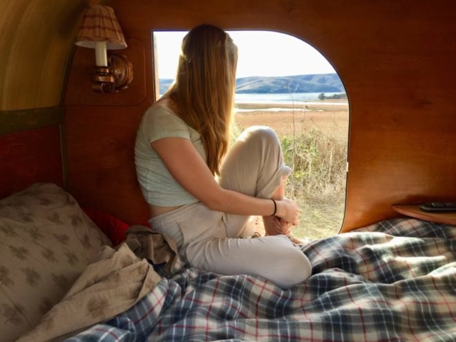 Camp Weathered, Forest Cottage Teardrop, tiny campers, teardrop campers, tiny trailers, rent a teardrop camper, california camping trailers, rent a camper, camping in a teardrop camper, tiny trailer design, camping trailers, teardrop rentals, rental service teardrop campers, teardrop rentals california