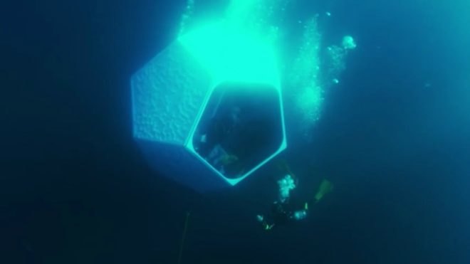 Doug Aitken, underwater installation, Doug Aitken Installations, Parley for the Oceans, ocean art, underwater art, art installations in the ocean, underwater art catalina island, geodesic homes, geodesic domes, underwater domes, dome art, ocean awareness, geodesic pavilions