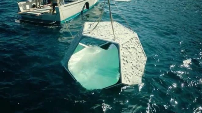 Doug Aitken, underwater installation, Doug Aitken Installations, Parley for the Oceans, ocean art, underwater art, art installations in the ocean, underwater art catalina island, geodesic homes, geodesic domes, underwater domes, dome art, ocean awareness, geodesic pavilions