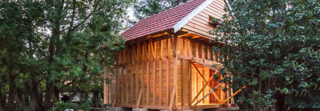 Tiago do Vale Arquitectos, Dovecote-Granary, renovated granary in Portugal, rural sanctuary, reconstructed granary