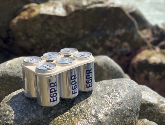 E6PR, E6PR six-pack holder, E6PR six-pack ring, biodegradable six-pack ring, biodegradable six-pack