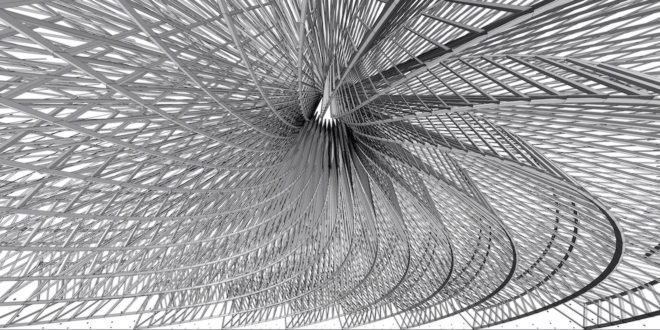 Galaxia by Arthur Mamou-Mani, Burning Man 2018, Burning Man Mamou-Mani, Burning Man 2018 temple, 3D printing Burning Man, 3D printed mandala, timber modules for architecture at burning man, burning man arts