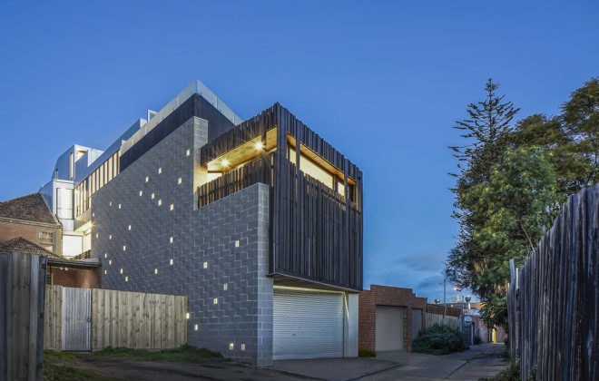 H.I.V.E. x Five, adaptive reuse, multi-family dwelling, Melbourne, rooftop deck, Megowan Architectural, natural light, skylights, internal courtyard, green architecture
