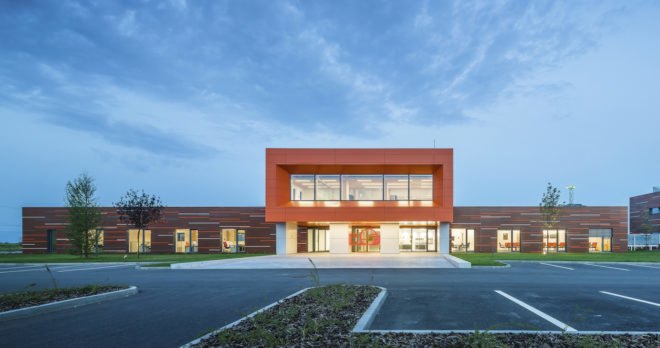HSR timber office by Tecto, HSR Romania office, HSR Romania office in Reci, CLT office in Romania, CLT offices, prefabricated CLT building, prefab CLT office, CLT architecture in Europe, eco-friendly Romania architecture, eco-friendly Romania office