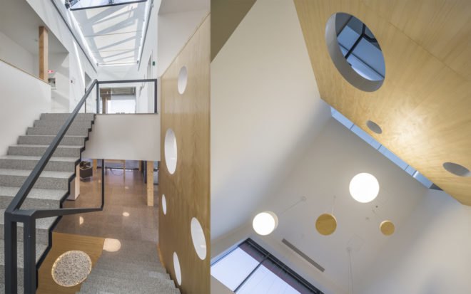 HSR timber office by Tecto, HSR Romania office, HSR Romania office in Reci, CLT office in Romania, CLT offices, prefabricated CLT building, prefab CLT office, CLT architecture in Europe, eco-friendly Romania architecture, eco-friendly Romania office