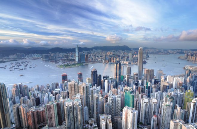 Hong Kong, city, skyline, skyscrapers, towers, buildings, architecture