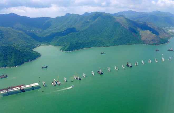 Hong Kong-Zhuhai-Macau, Hong Kong-Zhuhai-Macau Bridge, bridge, bridge construction, construction, infrastructure