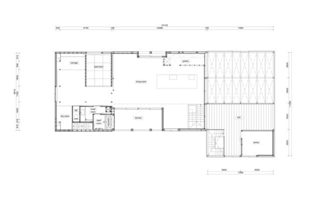 House in Nobeoka, green renovation, factory, Japan, residential design, Schemata Architects, BRUTUS magazine, building envelope, industrial building, industrial architecture, green interior