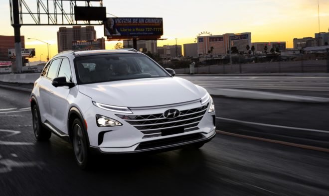 Hyundai, Hyundai Nexo, Hyundai fuel cell vehicle, hyundai tucson fuel cell vehicle, CES, CES 2018, Consumer Electronics Show, hydrogen, green car, green transportation