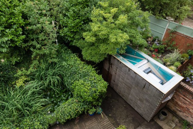 Mission Control by 2hD Architecture Workshop, 2hD Architecture Workshop, micro-office UK, Mission Control Nottingham, hairy architecture, broom hair architecture, design/build micro office, tiny office design, backyard office design