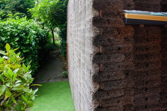 Mission Control by 2hD Architecture Workshop, 2hD Architecture Workshop, micro-office UK, Mission Control Nottingham, hairy architecture, broom hair architecture, design/build micro office, tiny office design, backyard office design
