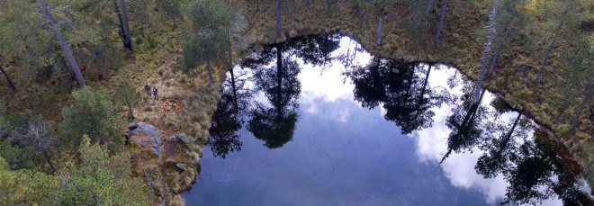 Instituto Nacional de Antropología e Historia, Nahualac, Mexico, shrine, ancient, pond, mirror, reflection