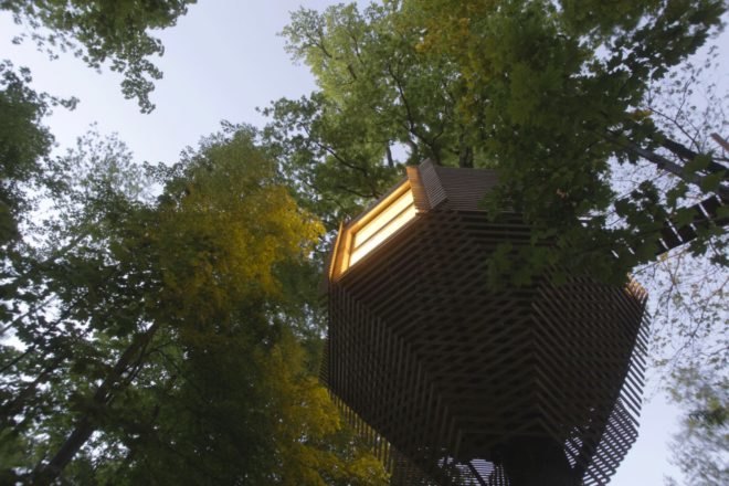 Atelier LAVIT, Origin Tree House, treehouse design, birds nest treehouse, forest treehouse, treehouse pod, spa treehouse, treehouse construction, french treehouse, sophisticated treehouse, cabin design, wooden cabins
