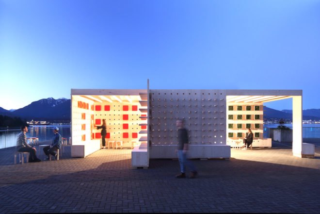 PAUSE Pavilion by Alsu Sadrieva, PAUSE Pavilion by DBR, PAUSE pavilion, temporary pavilion TED Conference, PAUSE 2017 competition winner, CLT pavilion, CLT experimental architecture, prefab CLT architecture