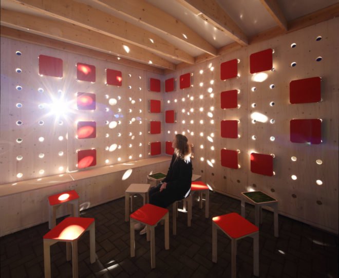 PAUSE Pavilion by Alsu Sadrieva, PAUSE Pavilion by DBR, PAUSE pavilion, temporary pavilion TED Conference, PAUSE 2017 competition winner, CLT pavilion, CLT experimental architecture, prefab CLT architecture