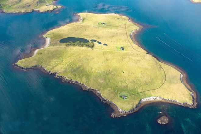 Private island, Shetland, Linga, island, islands, land