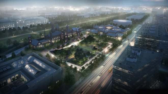 Smithsonian Campus Master Plan by Bjarke Ingels Group, Smithsonian Campus Master Plan by BIG, South Mall Campus renovation in DC, Smithsonian Campus Master Plan 2018, Enid A Haupt Garden preservation, Smithsonian Quadrangle Building, DC South Mall Campus revitalization, Washington DC Bjarke Ingels Group