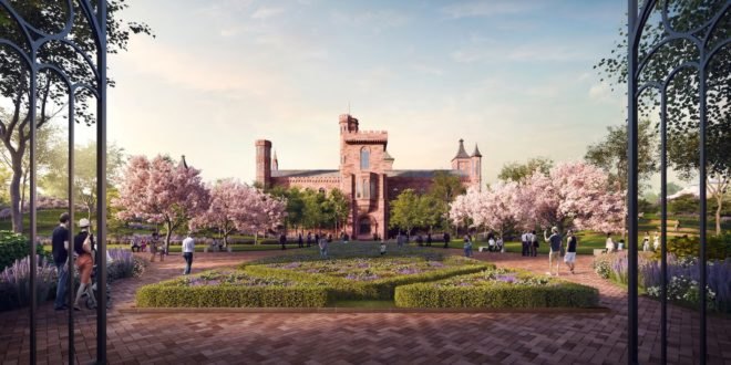 Smithsonian Campus Master Plan by Bjarke Ingels Group, Smithsonian Campus Master Plan by BIG, South Mall Campus renovation in DC, Smithsonian Campus Master Plan 2018, Enid A Haupt Garden preservation, Smithsonian Quadrangle Building, DC South Mall Campus revitalization, Washington DC Bjarke Ingels Group