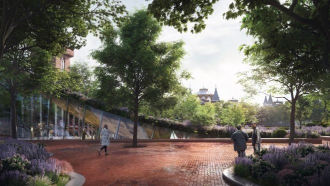 Smithsonian Campus Master Plan by Bjarke Ingels Group, Smithsonian Campus Master Plan by BIG, South Mall Campus renovation in DC, Smithsonian Campus Master Plan 2018, Enid A Haupt Garden preservation, Smithsonian Quadrangle Building, DC South Mall Campus revitalization, Washington DC Bjarke Ingels Group