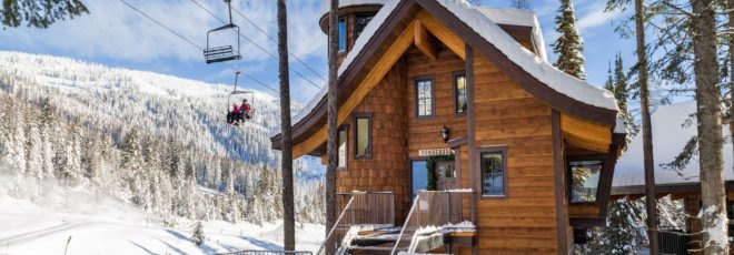 Snow Bear Chalets, whitefish, montana, ski chalets, Glacier National Park, ski treehouses, treehouse design, Homeaway chalets, ski slopes, montana skiing, ski resorts, in out ski resorts, ski cabins, cabin design, montana cabins, treehouse montana, cold weather treehouses, ski-thru treehouse