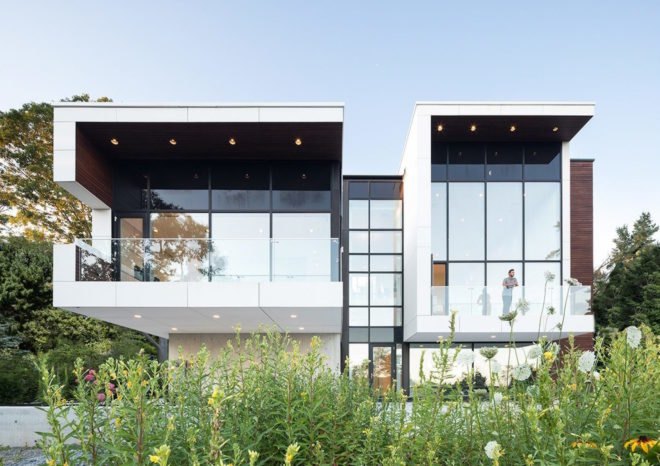 Fibre C cladding, Syncline House by Omar Gandhi Architect, Syncline House in Halifax, Halifax contemporary architecture, modern ecofriendly housing in Canada, modern eco-friendly house in Nova Scotia, luxury solar home Nova Scotia,
