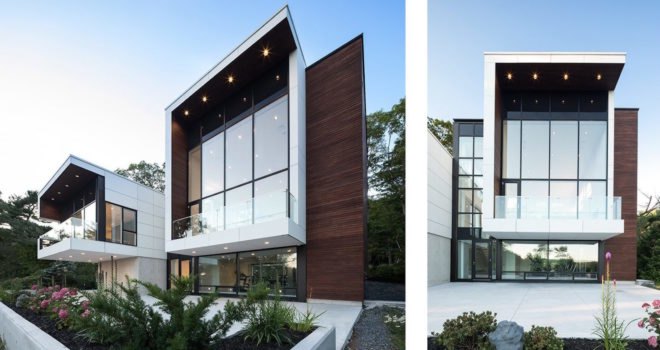 Fibre C cladding, Syncline House by Omar Gandhi Architect, Syncline House in Halifax, Halifax contemporary architecture, modern ecofriendly housing in Canada, modern eco-friendly house in Nova Scotia, luxury solar home Nova Scotia,