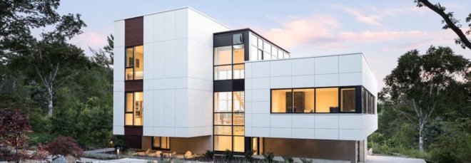 Fibre C cladding, Syncline House by Omar Gandhi Architect, Syncline House in Halifax, Halifax contemporary architecture, modern ecofriendly housing in Canada, modern eco-friendly house in Nova Scotia, luxury solar home Nova Scotia,